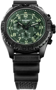 Zegarek Zegarek Traser TS-109048v1 P96 OdP Evolution Chrono Green Rubber Strap - Zegarki męskie - miniaturka - grafika 1