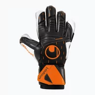 Piłka nożna - Rękawice bramkarskie uhlsport Speed Contact Supersoft czarno-białe 101126601 45055 - miniaturka - grafika 1