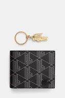 Portfele - Lacoste portfel + brelok męski kolor czarny NH4801LX - miniaturka - grafika 1