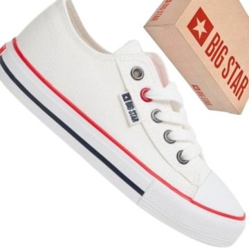 Trampki damskie Big Star JJ274A500 białe niskie klasyczne