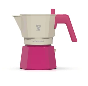 PEZZETTI FUTUREXPRESS Emaliowana kawiarka (6 filiżanek) - Różowy - Zaparzacze i kawiarki - miniaturka - grafika 1