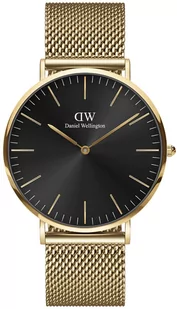 Zegarek Zegarek Daniel Wellington DW00100631 Classic Mesh Onyx 40 mm - Zegarki męskie - miniaturka - grafika 1