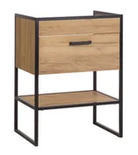 Szafki łazienkowe - Szafka łazienkowa pod umywalkę stojąca dąb craft A6-Z41 - miniaturka - grafika 1