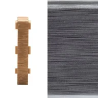 Listwy przypodłogowe - Arbiton Łącznik do listwy INDO (2 sztuki) aluminium - miniaturka - grafika 1