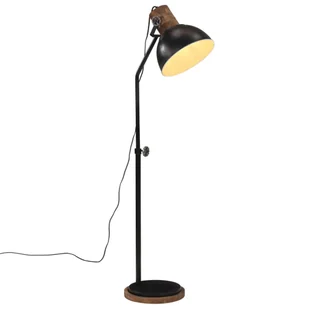 vidaXL Lampa stojąca, 25 W, czarna, 30x30x100-150 cm, E27 - Lampy stojące - miniaturka - grafika 1