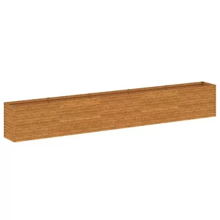 Podwyższona donica, 482x50x69 cm, stal kortenowska Lumarko! - Donice - miniaturka - grafika 3