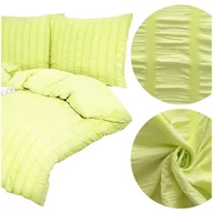 Pościel - Pościel 200x220 3 części Kora Jednolita Pasy Clea 06 - miniaturka - grafika 1