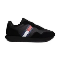 Buty sportowe męskie - Buty Tommy Hilfiger Modern Runner M EM0EM01316BDS czarne - miniaturka - grafika 1