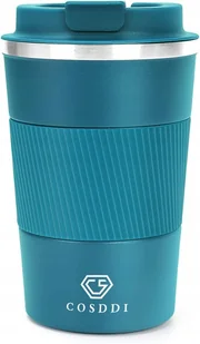 Kubek Termiczny Ze Stali Nierdzewnej Niebieski Na Gorące Napoje 380ml - Kubki termiczne - miniaturka - grafika 1