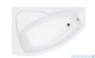 Besco Rima 130x85cm wanna asymetryczna lewa + obudowa + syfon #WAR-130-NL/OAR-130-P/L/19975 - Wanny - miniaturka - grafika 4