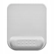 Podkładki pod mysz - Podkładka pod mysz i nadgarstek Powerton ergonomiczna pianka szara - miniaturka - grafika 1
