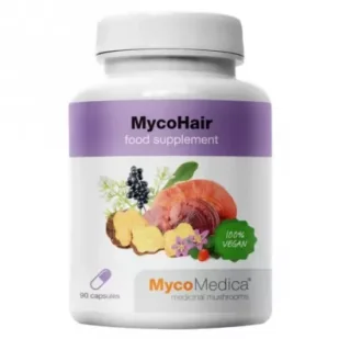 Mycomedica MycoHair Suplement diety 90 kaps. - Włosy, skóra, paznokcie - miniaturka - grafika 1
