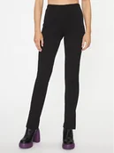 Spodnie damskie - Noisy May Spodnie materiałowe Jasa 27026062 Czarny Straight Fit - miniaturka - grafika 1