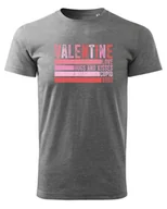 Koszulki i topy damskie - Koszulka na Walentynki VALENTINE Ciemnoszary M - miniaturka - grafika 1