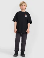 Spodnie i spodenki dla chłopców - 4F Spodnie dresowe joggery chłopięce - szare 122 (6-7 lat) - miniaturka - grafika 1