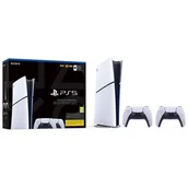 Konsole Playstation - Sony PlayStation 5 Digital D Chassis + DualSense White - miniaturka - grafika 1