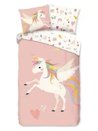 Pościel dla dzieci - Good Morning Komplet pościeli "Unicorn" w kolorze jasnoróżowym ze wzorem - miniaturka - grafika 1