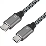 Kable komputerowe i do monitorów - KABEL USB-C męski - męski 100W 5A (ALU) oplot 2m ART oem - miniaturka - grafika 1