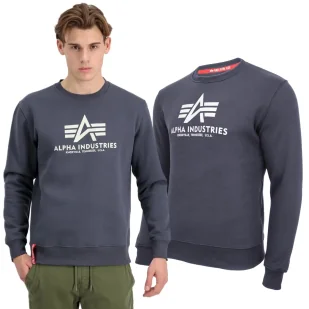 Bluza Alpha Industries Basic 178302 136 - Grafitowa - Odzież taktyczna i umundurowanie - miniaturka - grafika 1