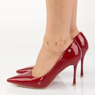 Czółenka - Czerwone lakierowane szpilki damskie Vinceza 20174 - miniaturka - grafika 1