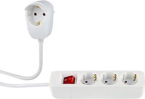 Listwa zasilająca REV REV Multiple Socket Outlet 3+1-fold 5m + switch white 0012395114 WS