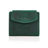Portfele - Vintage zielony skórzany portfel damski Paolo Peruzzi rfid t-12-gr - miniaturka - grafika 1