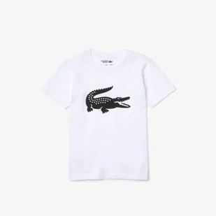 Lacoste Sport Çocuk Bisiklet Yaka Baskılı Beyaz T-Shirt - Koszulki dla dziewczynek - miniaturka - grafika 1