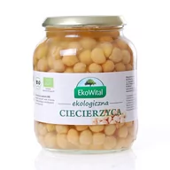 Warzywa w marynacie - Ekowital Ciecierzyca w zalewie BIO 680 g/ 415 g - miniaturka - grafika 1