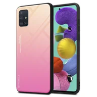 Etui i futerały do telefonów - Etui Cadorabo do Samsung Galaxy A51 4G / M40s pokrowiec ochronny w kolorze czarnym etui na telefon komórkowy etui z TPU etui ze szkła hartowanego - miniaturka - grafika 1
