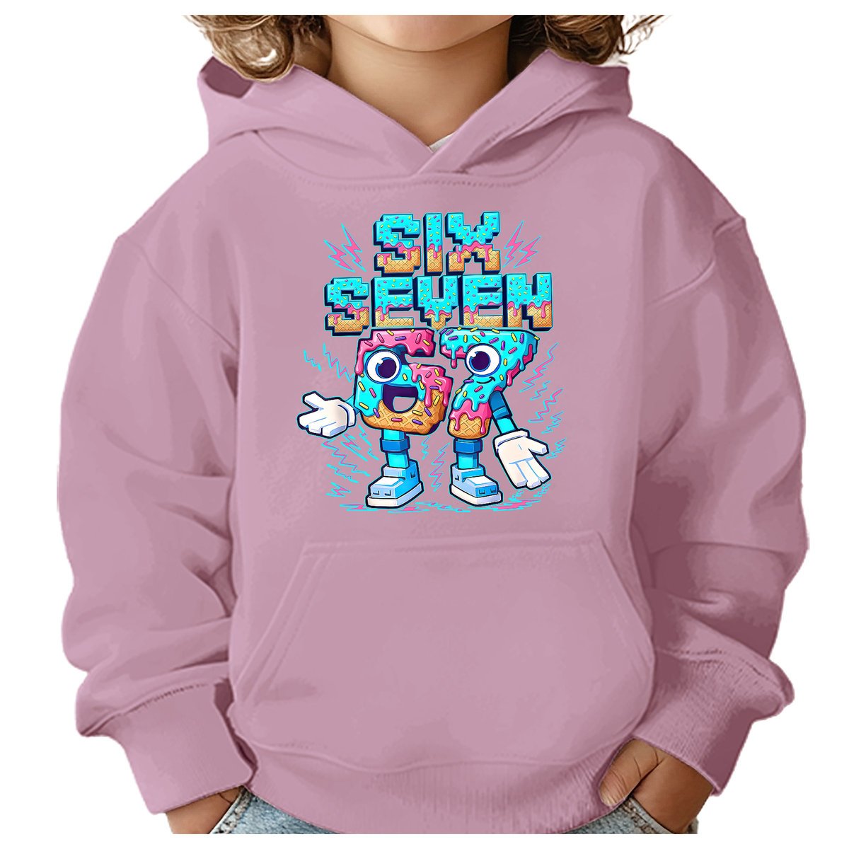BLUZA DZIECIĘCA Z KAPTUREM 67 SIX SEVEN VIRAL 110-116 DLA DZIECKA PREZENT