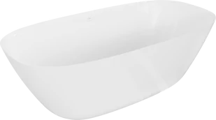 Mexen Como wanna wolnostojąca z konglomeratu 150 x 82 cm, biała połysk - 57311508210 - Wanny - miniaturka - grafika 1