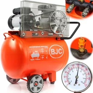 Kompresor olejowy 2-tłokowy ze zbiornikiem o pojemności 115l BJC - Sprężarki i kompresory - miniaturka - grafika 1