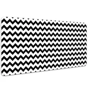 Podkładki na biurko - Ochronna mata na biurko Czarny szlaczek 100x50 cm, Dywanomat - miniaturka - grafika 1