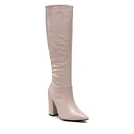 Kozaki damskie - Kozaki DEEZEE - ZALXXS220146 Beige - miniaturka - grafika 1