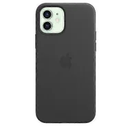 Etui i futerały do telefonów - Skórzane etui na telefon iPhone 12/12 Pro Skórzane etui z Magsafe Czarny - miniaturka - grafika 1
