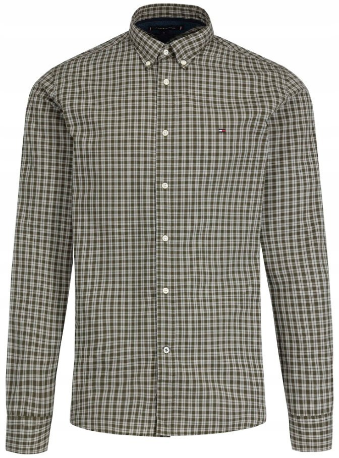KOSZULA ESSENTIAL W KRATĘ TOMMY HILFIGER r. S