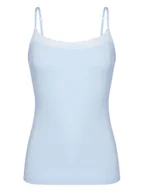 Piżamy damskie - Triumph Top Feel Of Modal 10221654 Błękitny Slim Fit - miniaturka - grafika 1