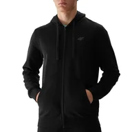 Bluzy sportowe męskie - Bluza 4F WSS24TSWSM095120S - czarna - miniaturka - grafika 1