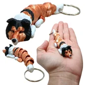 Breloki - Ruchomy Brelok - Pies Collie, Owczarek Szkocki, Lessie Brelok do Kluczy - miniaturka - grafika 1