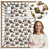Pościel dla dzieci - Pościel Dziecięca 100x160 + 40x60 Bawełniana Zwierzaki Tipi Polski Produkt - miniaturka - grafika 1
