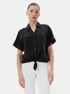 Koszule damskie - Vero Moda Koszula Fleur 10326059 Czarny Regular Fit - miniaturka - grafika 1