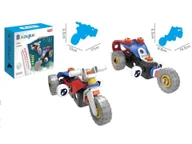 Klocki - Klocki Elastyczne, Konstrukcyjne 40 El. Motocykl, Trójkołowy Pojazd Do Rozkręcania I Skręcania 2w1 - miniaturka - grafika 1