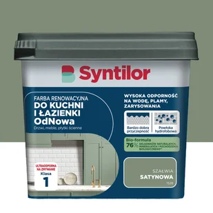 Syntilor Farba renowacyjna do kuchni i łazienki OdNowa Szałwia satynowa 0.75 l - Farby wewnętrzne - miniaturka - grafika 1