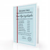 Zestawy upominkowe - ŚWIADECTWO Kartka z życzeniami dla nauczyciela - miniaturka - grafika 1