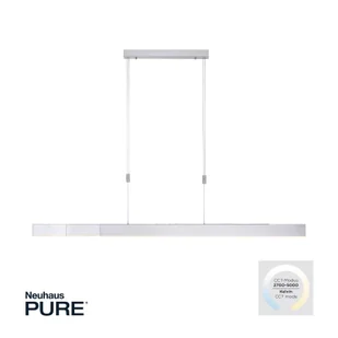 PURE Moto lampa wisząca LED ściemniacz, srebrna - Lampy sufitowe - miniaturka - grafika 3