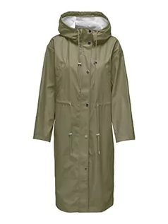 Kurtki damskie - ONLY Onlrene Marie Long Raincoat Cc OTW płaszcz przeciwdeszczowy, aloes, M - grafika 1