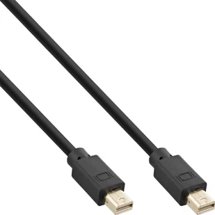 Kabel InLine InLine® Mini DisplayPort 1.4 Cable M/M, black/gold, 1m - Kable komputerowe i do monitorów - miniaturka - grafika 1