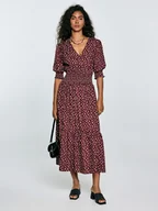 Sukienki - BIG STAR Sukienka "Sheri" w kolorze bordowym - miniaturka - grafika 1