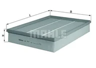 Filtry powietrza - Filtr powietrza Mahle LX 717 - miniaturka - grafika 1