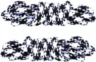 Akcesoria obuwnicze - BIAŁO-CZARNE Sznurówki TREKKINGOWE 90 cm Okrągłe 5 mm SZNUROWADŁA bhp G9-30 - miniaturka - grafika 1